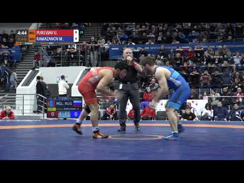 Round 2 FS - 79 kg: U. PUREVJAV (MGL) v. M. RAMAZANOV (RUS)