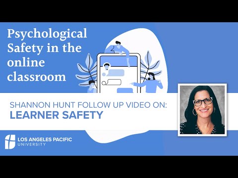 Shannon Hunt Follow up on Learner Safety