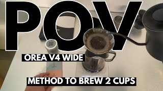Brazilian Natural Coffee with Orea V4 | Brewing 2 Cups Perfectly