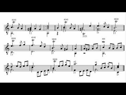 Gaspar Sanz -  Españoletas - Free Classical Guitar Sheet Music