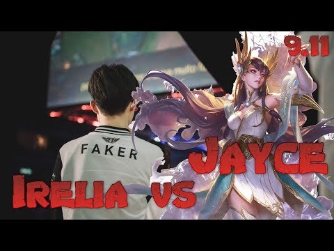 Faker - Irelia vs Jayce Mid - LoL Season 9 KR Ranked | League Of Legends