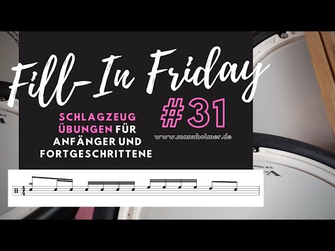 Fill-In Friday #31 - jeden Freitag ein neues Drumfill lernen [Schlagzeug Übungen Anfänger; E-Drums]
