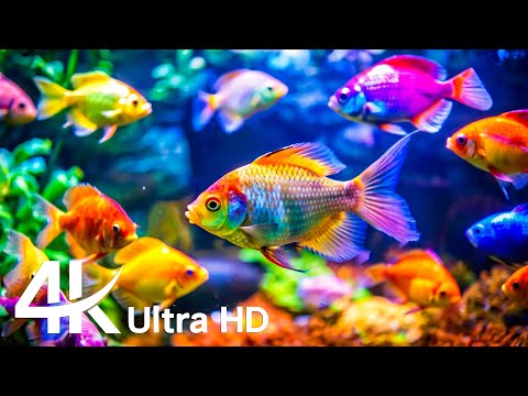 Ocean 4K - Beautiful Coral Reef Fish in Aquarium, Sea Animals for Relaxation, 4K Video Ultra HD #4