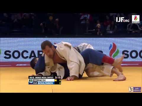 Judo 2016 Grand Prix Dusseldorf: Pacek (SWE) - Bisultanov (RUS) [-100kg] bronze
