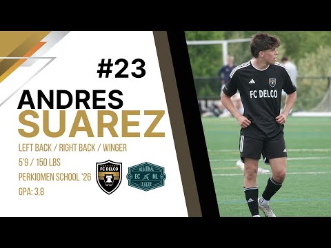 Spring 2025 Soccer Highlights | Andres Suarez | Class of 2026 | FC Delco ECNL-R vs Hex FC & Baltimore Celtic