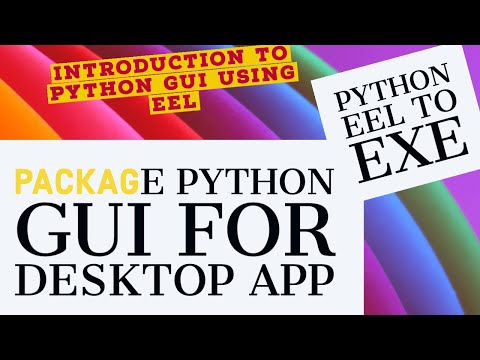 Python Eel Guihow To Create Package Python Eel Gui For Desktop App Python Eel To Exepart3