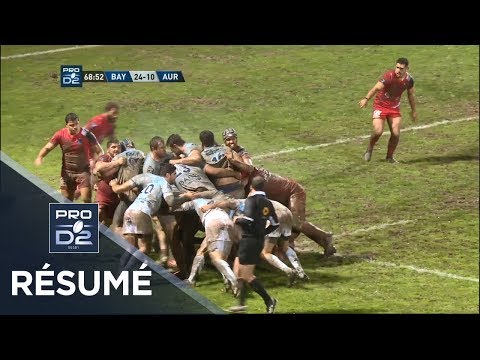 PRO D2 - Résumé Bayonne-Aurillac: 45-10 - J15 - Saison 2018/2019