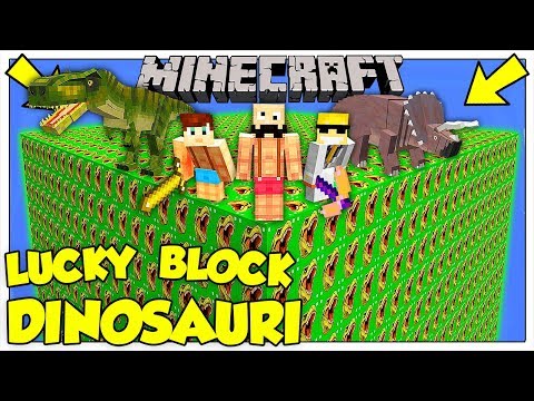 LA SFIDA DEI LUCKY BLOCK GIGANTI DEI DINOSAURI! - Minecraft ITA