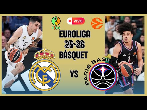 EN VIVO | REAL MADRID VS PARIS BASKETBALLl | EUROLIGA 2025/2026  |  BASKETBALL