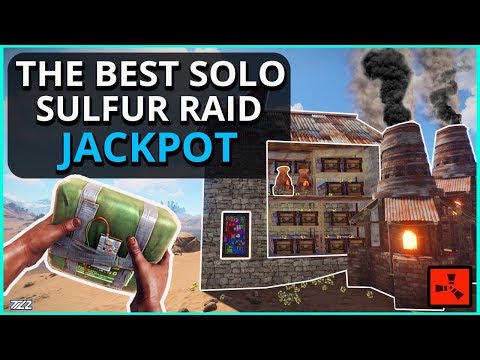 The BIGGEST SOLO SULFUR Vanilla RAID Of ALL TIME!! The JACKPOT!! Rust Solo Survival Gameplay Finale