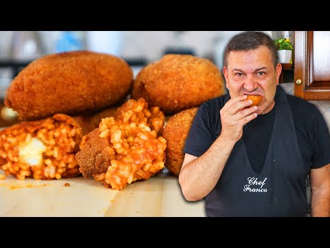 SUPPLÌ ALLA ROMANA CROCCANTI - La Ricetta SEMPLICE e BUONISSIMA