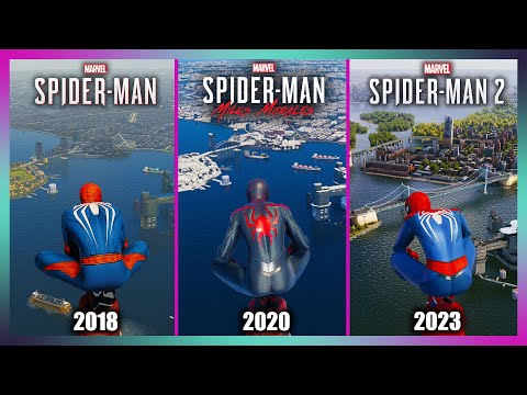 Spider-Man 2 vs Spider-Man Remastered vs Miles Morales | Ultimate Side By Side Comparison