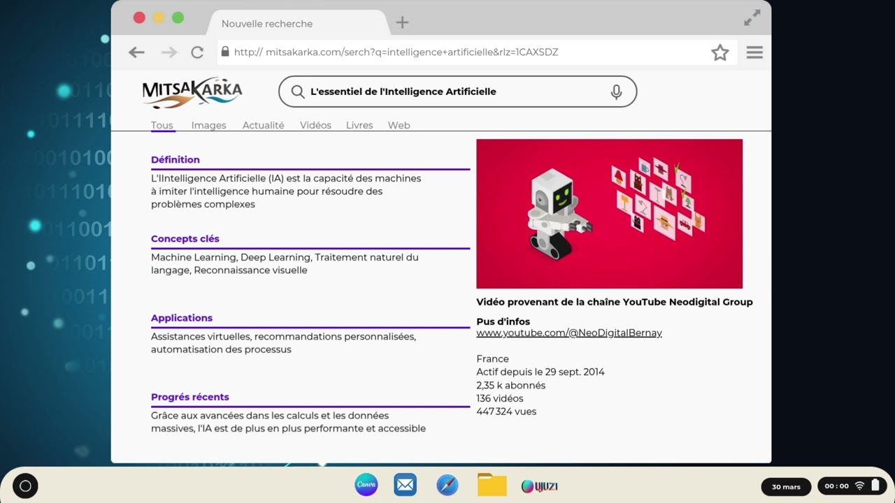 L'intelligence artificielle en formation