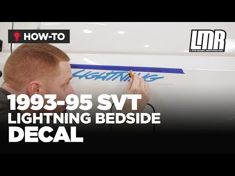 How To Install F-150 SVT Lightning Bed Side Decal (1993-1995)