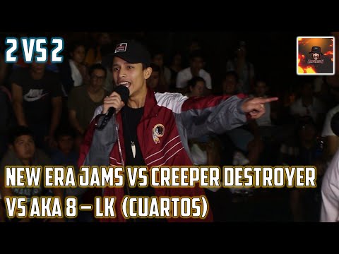 NEW ERA JAMS VS CREEPER DESTROYER VS AKA8 LK (CUARTOS) RAPNAROK 2 VS 2 \ FECHA 4 - 2020