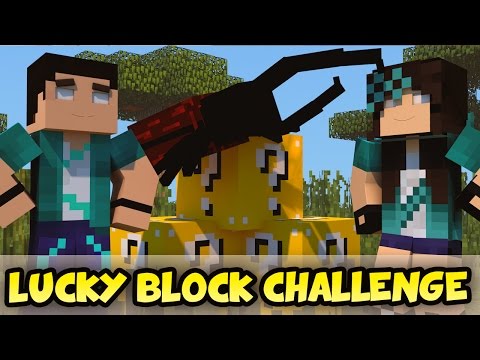 Minecraft com Namorada: HERCULES BEETLE CHALLENGE GAMES - Lucky Block Mod - Mini-Game com MODS