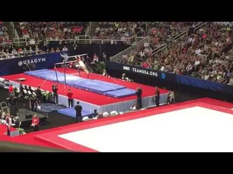 Amelia Hundley Uneven Bars Olympic Trials Day 2 (Better Quality)