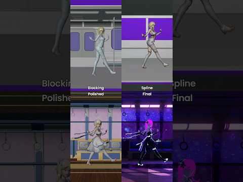Find the differences in this Genshin Impact animation process -#lumine #genshinimpact #animation
