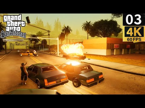 GTA San Andreas Definitive Edition Gameplay Walkthrough Part 3 - PC 4K 60FPS No Commentary