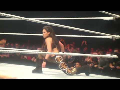 Melina Perez et Eve Torres vs Maryse et Alicia Fox 2 Raw World Tour Nantes 2010