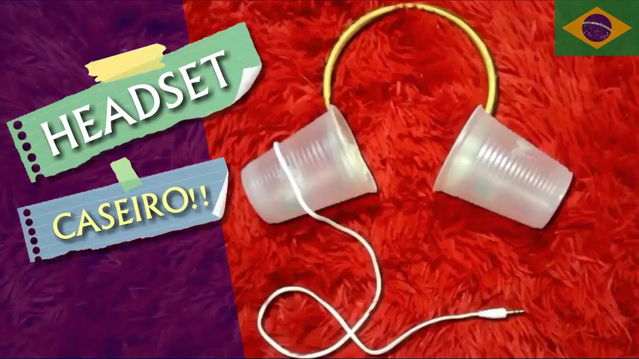 FAÇA o seu HEADSET reciclável!!!  (como funciona?)