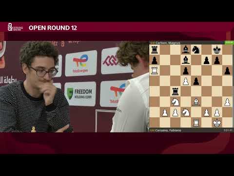 🇺🇸Fabiano Caruana vs Magnus Carlsen🇳🇴 | Round 12 | FIDE World Blitz Championship