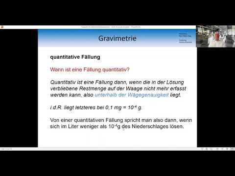 VL 5 Werkstoffanalytik Gravimetrie