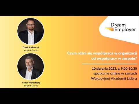 Czym różni się współpraca w organizacji od współpracy w zespole?