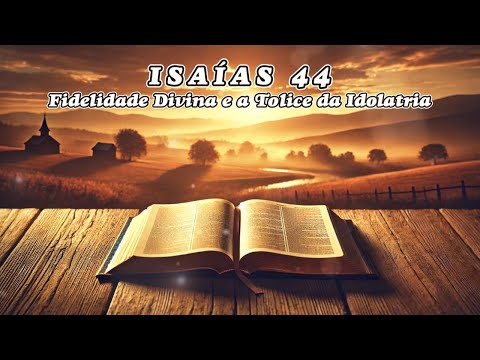 Estudo Bíblico Isaías 44: Fidelidade Divina e a Tolice da Idolatria (@ccmnacaosanta)