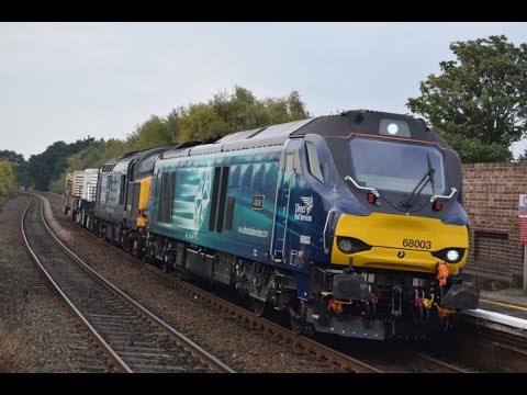 #741: [Flask] DRS Class 68003 & 37605 pass Colwyn Bay (14/10/16)