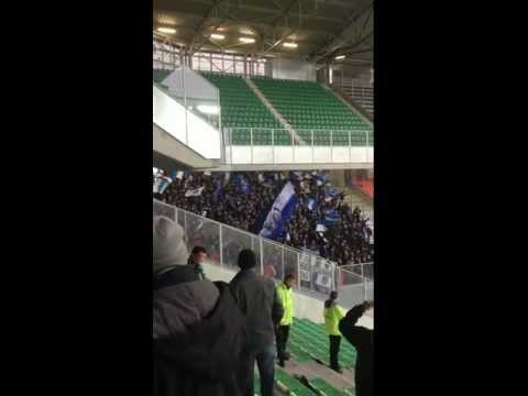 Supporter Bastiais mette l'ambiance a geoffroy guichard a la fin du match ASSE-BASTIA (3-0)
