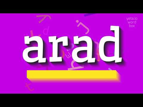 How to say "arad"! (High Quality Voices)
