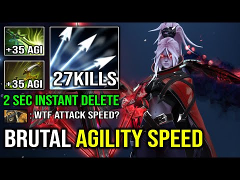 WTF 2 Seconds Deleted 100% Max Agility Speed Drow Ranger OP Hit Like a Truck Dota 2