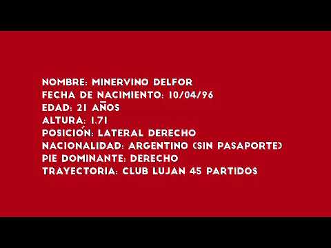 Delfor Minervino - Lateral Derecho 2018