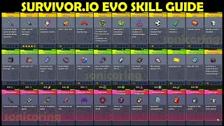 Survivor.io Evo Skill Guide