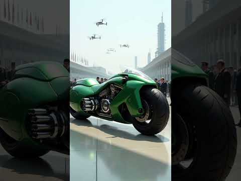 Futuristic Green Military Superbike | Rolls-Royce 16000000000 | Dual Silencer Beast