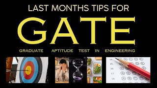 Last Months Important Tips for GATE Exam 2024
