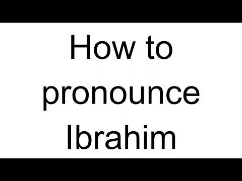 How to Pronounce Ibrahim (Arabic)