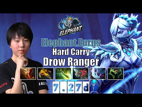 Drow Ranger | Elephant.Eurus | Hard Carry Drow Ranger | 7.27d Gameplay Highlights