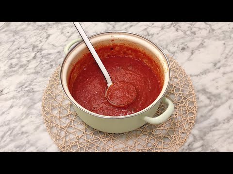 Sugo di pomodori pelati per pasta | Salsa pronta in pochi minuti