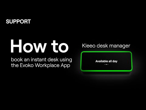 How to book an instant desk using the Evoko Workplace App?