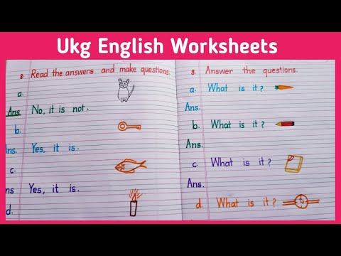 English Worksheets for UKG -1 | English worksheets | UKG Worksheets | worksheets |Eng Teach