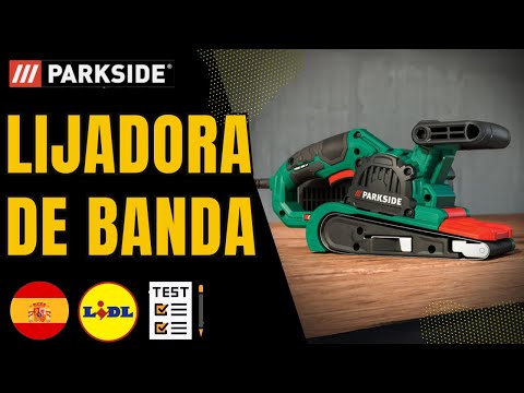 Miniatura del vídeo: prueba y uso de la Parkside PBSD 600 A1 (lijadora de banda)