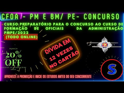 CFOA - PM e BM - Curso Preparatório  online