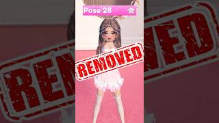 POSE 28 REMOVED in DRESS TO IMPRESS  #dresstoimpress #roblox #dti