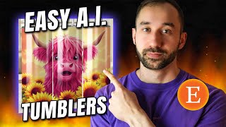 🔥How To Sell DIGITAL A.I. TUMBLER WRAPS on ETSY (FULL MYDESIGNS TUTORIAL)