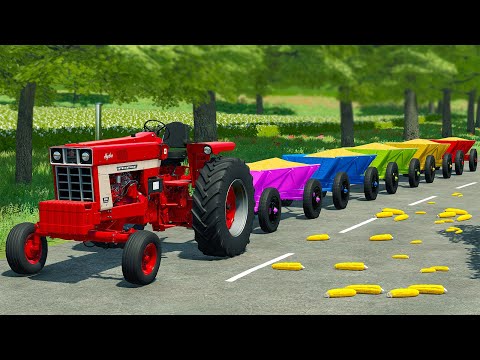 HARVEST AND TRANSPORT CORN WITH CASE TRACTOR AND JCB TELEHANDLERS - Farming Simulator 22