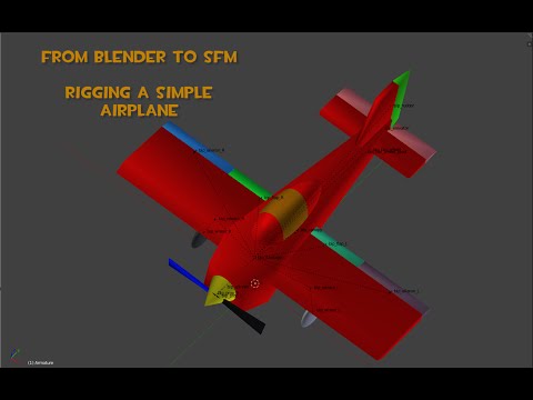 Blender to SFM - Rigging a Simple Airplane - Part 4