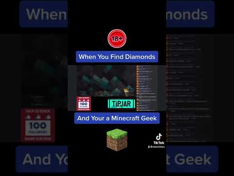 Guy Gets Excited over finding #diamonds #minecraft #gaming #streamer #facebook #twitch #live #pc