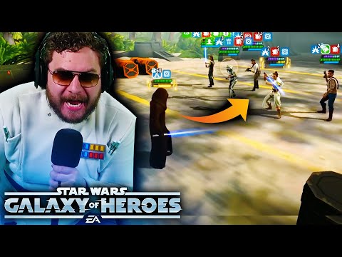 I Made Lord Vader 1 vs 5 Solo in Grand Arena... Here's What Happened - Galaxy of Heroes